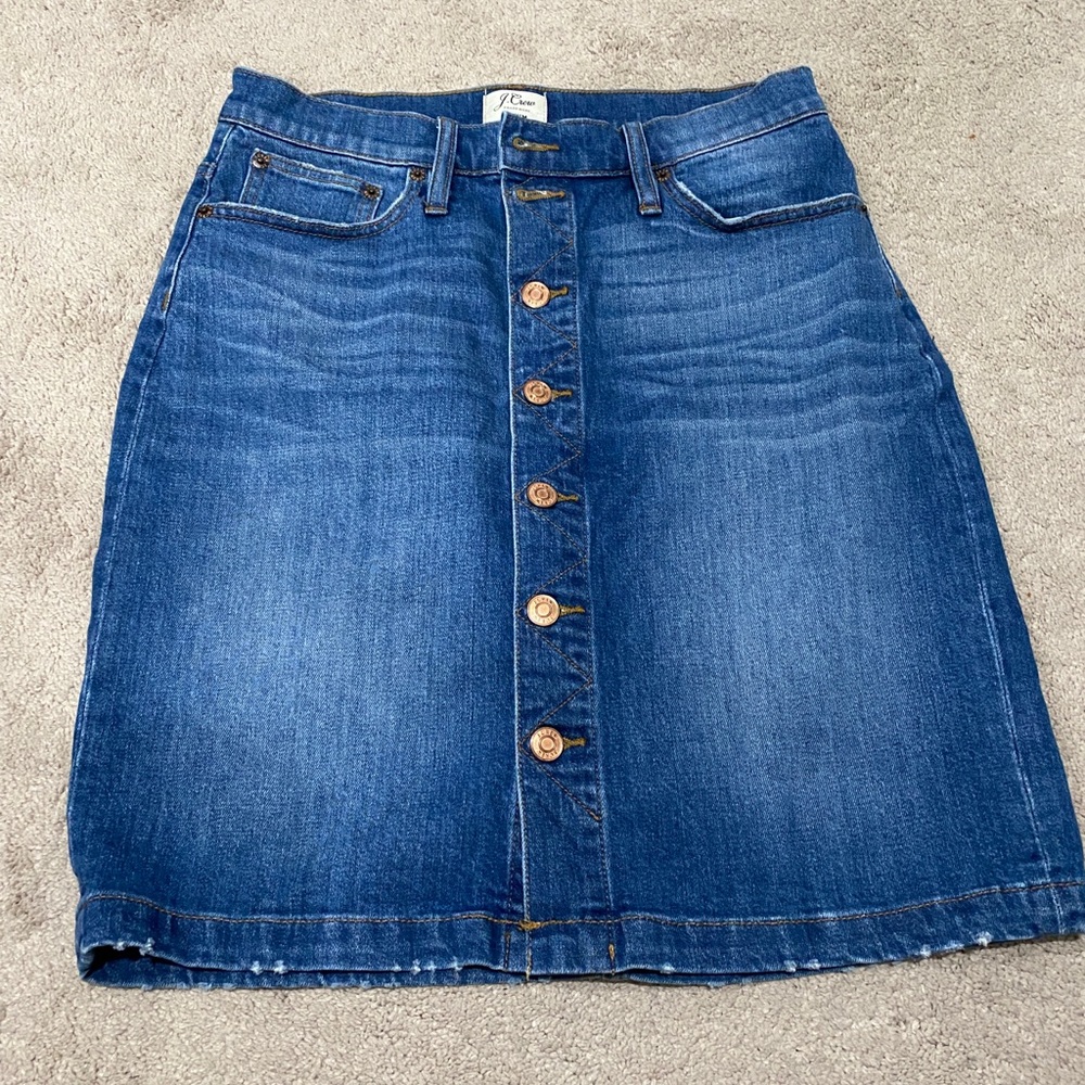 J Crew jean skirt. Never worn